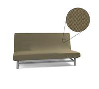 Biancaluna Copridivano Senza braccioli 2 posti Queen Genius 125 a 170 cm S070 Tortora