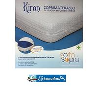 Biancaluna COPRIMATERASSO Art KIRON Singolo in Spugna con Cerniera