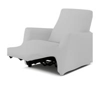 BIANCALUNA - Copripolotrona elastico Genius Lounge reclinabili Anti Macchia - 1 posto da 65 a 110 cm Copridivano tinta unita Made in Italy - Dover