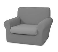 BIANCALUNA - Copripolotrona elastico Genius tinta unita Anti Macchia - 1 posto da 75 a 120 cm Made in Italy - Sassi