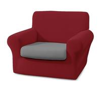 BIANCALUNA - Copripolotrona Elastico Genius Tinta Unita Anti Macchia - 1 Posto da 75 a 120 cm Made in Italy - Bordeaux