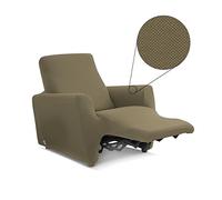 BIANCALUNA Copripoltrona per poltrone reclinabili Lounge Relax Genius R250 Tortora