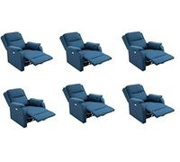 Biancaluna Copripoltrona per Poltrone Reclinabili Relax Genius Lounge Copridivano 1 Posto (Blu)