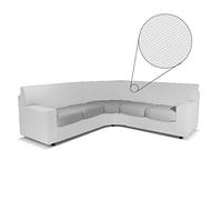 BIANCALUNA Copristruttura Copridivano angolare Suit Genius Max 440 cm R456 Bianco