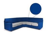 BIANCALUNA Copristruttura Copridivano angolare Suit Genius Max 440 cm R456 Blu