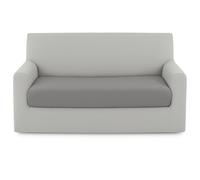 BIANCALUNA - Copristruttura Elastico Genius Tinta Unita Anti Macchia - 2 posti Copridivano da 140 a 180 cm Made in Italy - Sassi