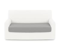 BIANCALUNA - Copristruttura Elastico Genius Tinta Unita Anti Macchia - 2 posti Copridivano da 140 a 180 cm Made in Italy - Bianco