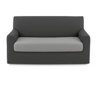 BIANCALUNA - Copristruttura elastico Genius tinta unita Anti Macchia - 2 posti Copridivano da 140 a 180 cm Made in Italy - Dover