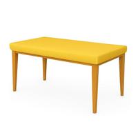 BIANCALUNA - Copritavolo rettangolare Genius tinta unita Anti Macchia - 6 posti estensibile da 80x140 fino a 85x180 cm Made in Italy - Senape