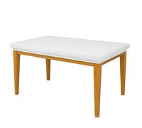 BIANCALUNA - Copritavolo rettangolare Genius tinta unita Anti Macchia - 6 posti estensibile da 80x140 fino a 85x180 cm Made in Italy - Bianco