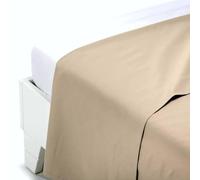 Biancaluna lenzuolo senza angoli una piazza e mezza Sopra Piano Tinta Unita 100% Cotone MADE IN ITALY; Colore: Cordel, Taglia: Una piazza e mezza 185x290