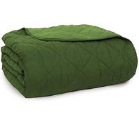 BIANCALUNA Trapuntino copriletto Indicolor Bicolore - Dimensione Varie Singolo Verde