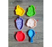 Biancaneve e i 7 nani Set 6 pezzi cookie cutter formina tagliabiscotti o pdZ