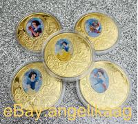 Biancaneve e La Sette Nani Placcato Oro Moneta Set Sleeping Beauty Coins
