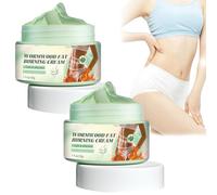 Biancat Crema rassodante per bruciare grassi, assenzio alle erbe, crema per drenaggio linfatico per la perdita di peso, crema dimagrante anticellulite a caldo (2 pezzi)
