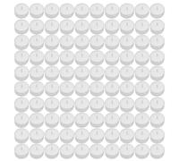 bianche a di tè,100 da tè senza fumo a combustione lunga - Piccole alla paraffina Tealight per articoli per la casa, la piscina, lo Shabbat, la cena e i matrimoni