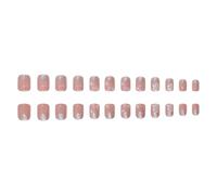 Bianche Argento Scintillanti Unghie Artificiali Con Accenti Fiocco Neve Materiali ABS Comfort Per Le Feste Abbigliamento Quotidiano Nessun Attrezzo Richiesto Unghie Finte