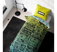 Biancheria da letto Fortnite 135 x 200 cm, idea regalo per adolescenti, 1 federa 80 x 80 cm, copripiumino 135 x 200 cm, con chiusura lampo, motivo reversibile, articolo per tifosi, regalo per ragazzi