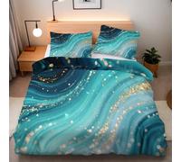 Biancheria da letto in Marmo Astratto 135 x 200 cm, con stampa 3D copripiumino in Moderno Consistenza, Microfibra Morbido copripiumino 135 x 200 cm e 2 federa 50 x 75 cm