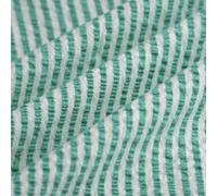 Biancheria da letto in tessuto seersucker verde, 280 cm, Oeko-Tex - Il mio testo è "100% cotone, densità tessuto: media 180 g/m2 - 280 cm di larghezza, al metro