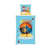 biancheria da letto Paw Patrol, federa circa 80x80 cm, copripiumino circa 135x200 cm, con abbottonatura, 100% cotone