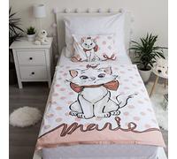 Biancheria da letto per neonato Marie Cat Aristocats con gatto, multicolore, copripiumino 100 x 135 cm, federa 40 x 60 cm, 100% cotone
