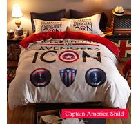 Biancheria da letto regalo per bambini Captain America coperta cosplay Quit c...
