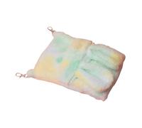 Biancheria da letto reversibile in flanella, protezione da appendere per il comfort della gabbia, sacco a pelo caldo, facile installazione