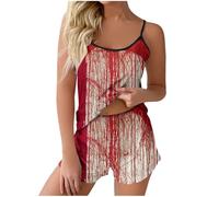 Biancheria da notte da donna Halloween Horror stampa sangue senza maniche canotta e pantaloncini pigiama set comodo abbigliamento da notte loungewear, 02# Cachi, L