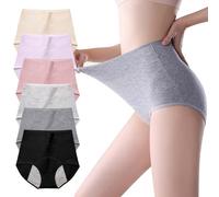 Biancheria Intima, 6 Pezzi, Biancheria Intima per Il Periodo mestruale da Donna, Biancheria Intima per la Pancia, per Le Donne Dopo Il Parto, Vita Alta, Pancia, Vita Media da Donn
