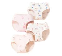 Biancheria intima da bambina, traspirante, confortevole, morbida, elastica, per bambini, bambini dai 2 ai 14 anni, per giocare all'aperto, per tutti i giorni, quattro tagli, 14 anni, Colore: rosa