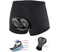 Biancheria intima da ciclismo confortevole da uomo, pantaloncini compressivi ad alta elasticità e traspiranti con imbottitura sulla seduta, attrezzatura per lo sport all'aperto, il fitness e il ciclis