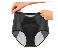 Biancheria intima da donna a vita alta, senza cuciture, senza cuciture, senza cuciture, per la pancia, per periodi, biancheria intima, invisibile, pantaloni elasticizzati, tinta unita