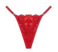 Biancheria Intima da Donna Aperte Sexy Perizoma Donne Comode Semi-Trasparenti Slip con Strass Tanga Sexy Donna Buco G-String Sleepwear Taglie Forti Hipster