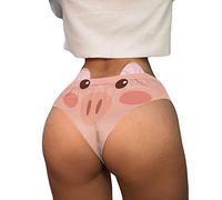 Biancheria Intima da Donna con di Animale Stampata in 3D Divertente Sexy Flirty da Donna con Orecchie Carine Mutande Simpatiche Capodanno