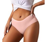 Biancheria intima da donna in cotone, mutandine da donna, senza cuciture, a triangolo, per la pancia, senza cuciture, comodi, per hipsters, comodi, elasticizzati, invisibili, senza cuciture, tinta