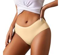Biancheria intima da donna in cotone, mutandine da donna, senza cuciture, a triangolo, per la pancia, senza cuciture, comodi, per hipsters, comodi, elasticizzati, invisibili, senza cuciture, tinta
