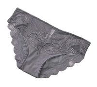 Biancheria intima da donna, reggicalze da notte, nappe senza take, sexy, bendaggio, biancheria intima, set di slip da donna, in pizzo, sexy, lingerie classica trasparente, grigio., XXL