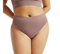 Biancheria intima da donna senza cuciture, pantaloni sportivi da donna, in cotone, taglie grandi, senza cuciture, a vita media, senza cuciture, senza cuciture, in microfibra, senza cuciture, tinta