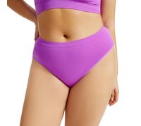 Biancheria intima da donna senza cuciture, pantaloni sportivi da donna, in cotone, taglie grandi, senza cuciture, a vita media, senza cuciture, senza cuciture, in microfibra, senza cuciture, tinta