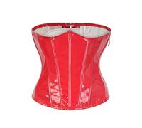 Biancheria intima da sposa costumi cosplay per feste di birra e Halloween. Elegante corsetto corto in pelle PU da donna con lacci. Moda versatile per dimagrire rapidamente estremo per pancia cosce