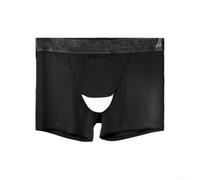 Biancheria intima da uomo, confezione da 3 boxer in seta ghiaccio con rete trasparente, supporto sottile a U convesso, tessuto elasticizzato traspirante, per uomini che cercano un comfort leggero (3XL