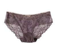 Biancheria Intima emotiva Sexy Traspirante Asciugatura Rapida da Donna in Pizzo Sexy a Vita Bassa Pancera Dimagrante Snellente Donna Mutandine Donna (Grey, M)