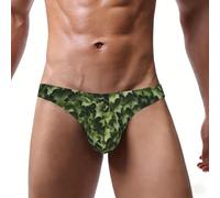 Biancheria intima floreale del bikini degli uomini della stampa dell'edera | Biancheria intima morbida e leggera con stampa a vortici floreali, ideale per l'uso quotidiano in tutte le stagioni