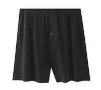 Biancheria intima in pizzo da uomo, biancheria intima in cotone Arrowhead Loose Plus Size Pants Pigiama Shorts. Boxer M Uomo, Nero , XXL