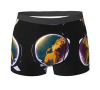 Biancheria Intima Lion in The Mirror Printed Boxer Briefs Traspirante E Leggeri Mutande Uomo S
