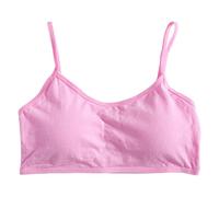 Biancheria intima morbida per adolescenti Reggiseno sportivo per bambini Reggiseno sottile con imbottitura sul petto Bralette senza cuciture Pubertà Abbigliamento quotidiano Controllo vocale Gioco
