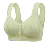 Biancheria intima per Coppia Donne No Underwire Braccio Full Coverage High Support Comfort Wireless Bralettes Everyday Bra Reggiseno in Cotone, verde, 5X-Large