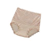 Biancheria Intima per Donna Bikini Biancheria Intima Assorbente Regolare Mutanda Contenitiva Donna Pancera Donna per Pancia (Beige, XXL)