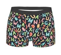 Biancheria Intima Per Gli Uomini Alfabeto Mutande Per Gli Uomini Traspiranti Boxer Slip Hipster Uomini Pantaloni Biancheria Intima, Come nella foto, L